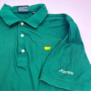 Masters‎ Collection Green Augusta Masters Embroidered Polo Shirt Large Vintage